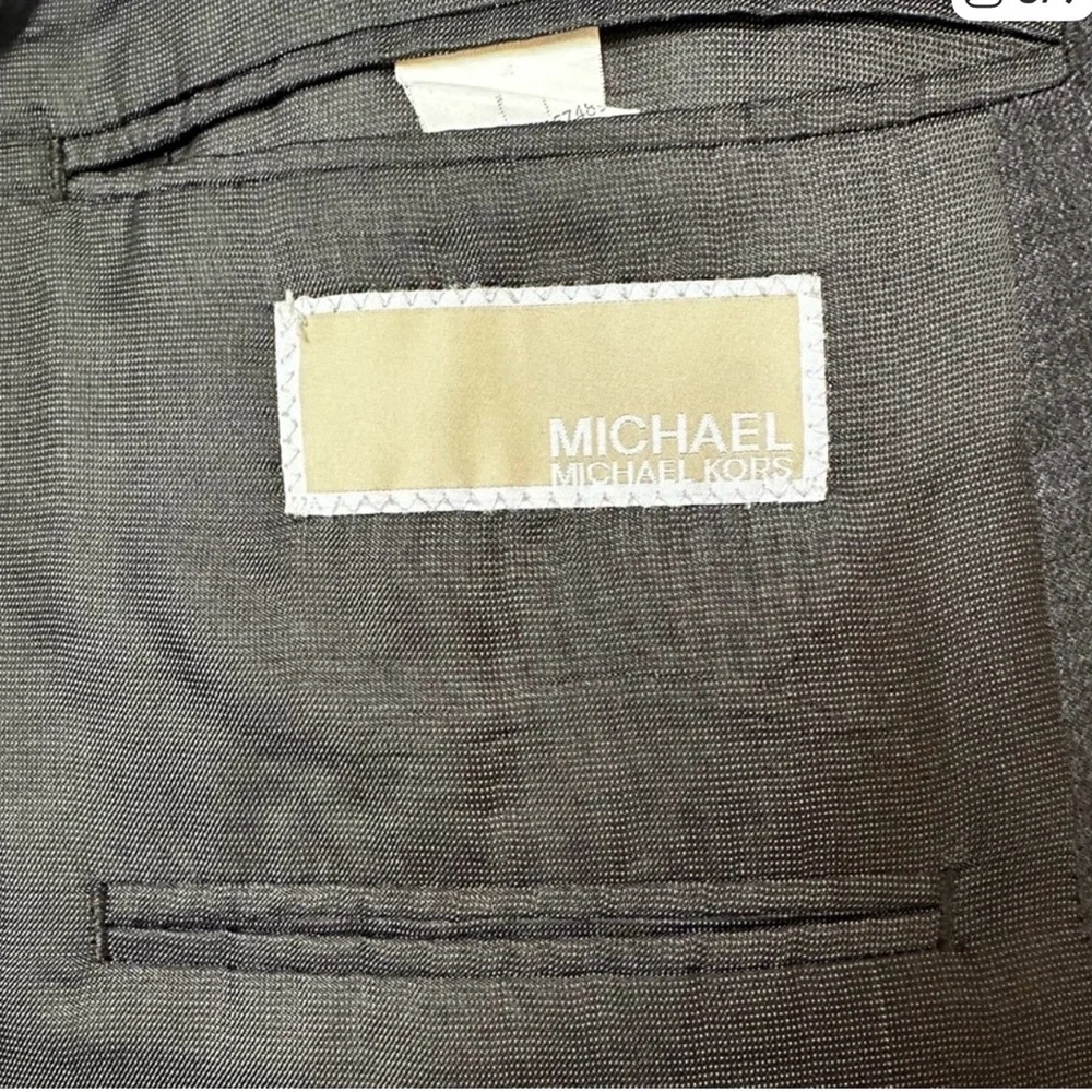 🩶 Michael Michael Kors Men’s 48L Gray 100% Wool Blazer Sport Coat